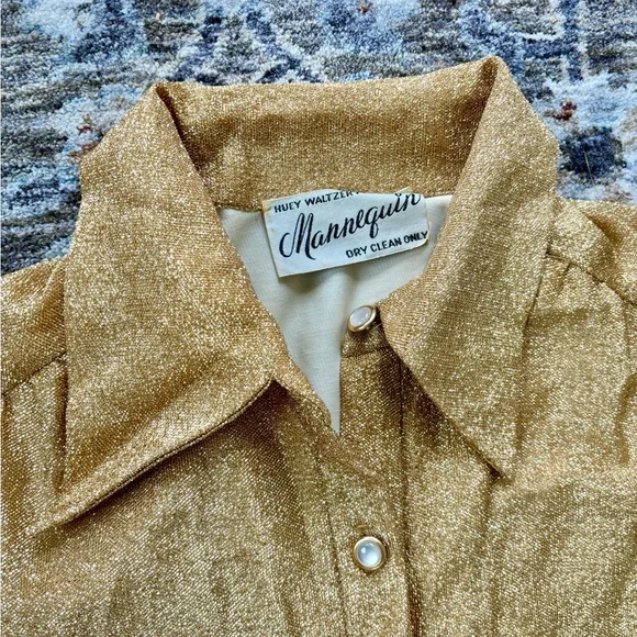 Vintage 1970s Huey Waltzer Cocktail Hostess Dress for Mannequinn Size 10 - Picture 7 of 12